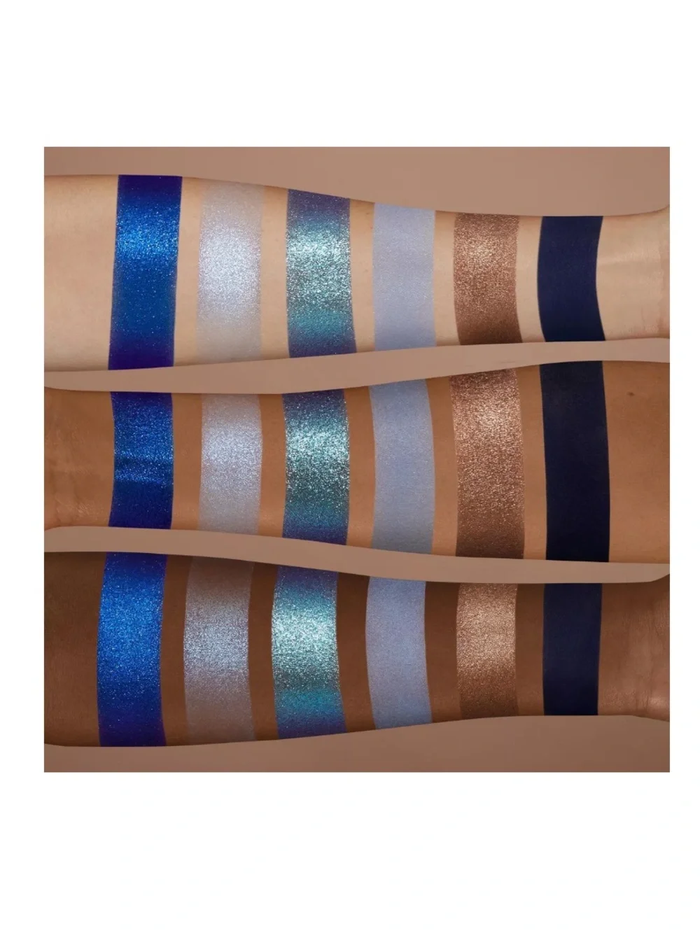 NABLA Cutie Midnight Blue Vegan 6 Pan Eyeshadow Palette Full Size NWT